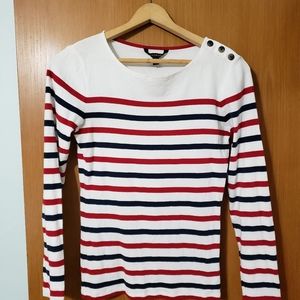 Striped Long Tall Sally ls shirt - tall